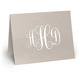 Grand Monogram Folded Shimmer Note Cards Image 1 of 10